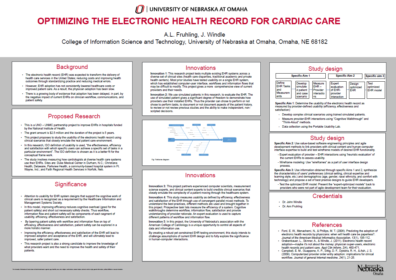 Optimizing the Cardiac Care EHR Poster